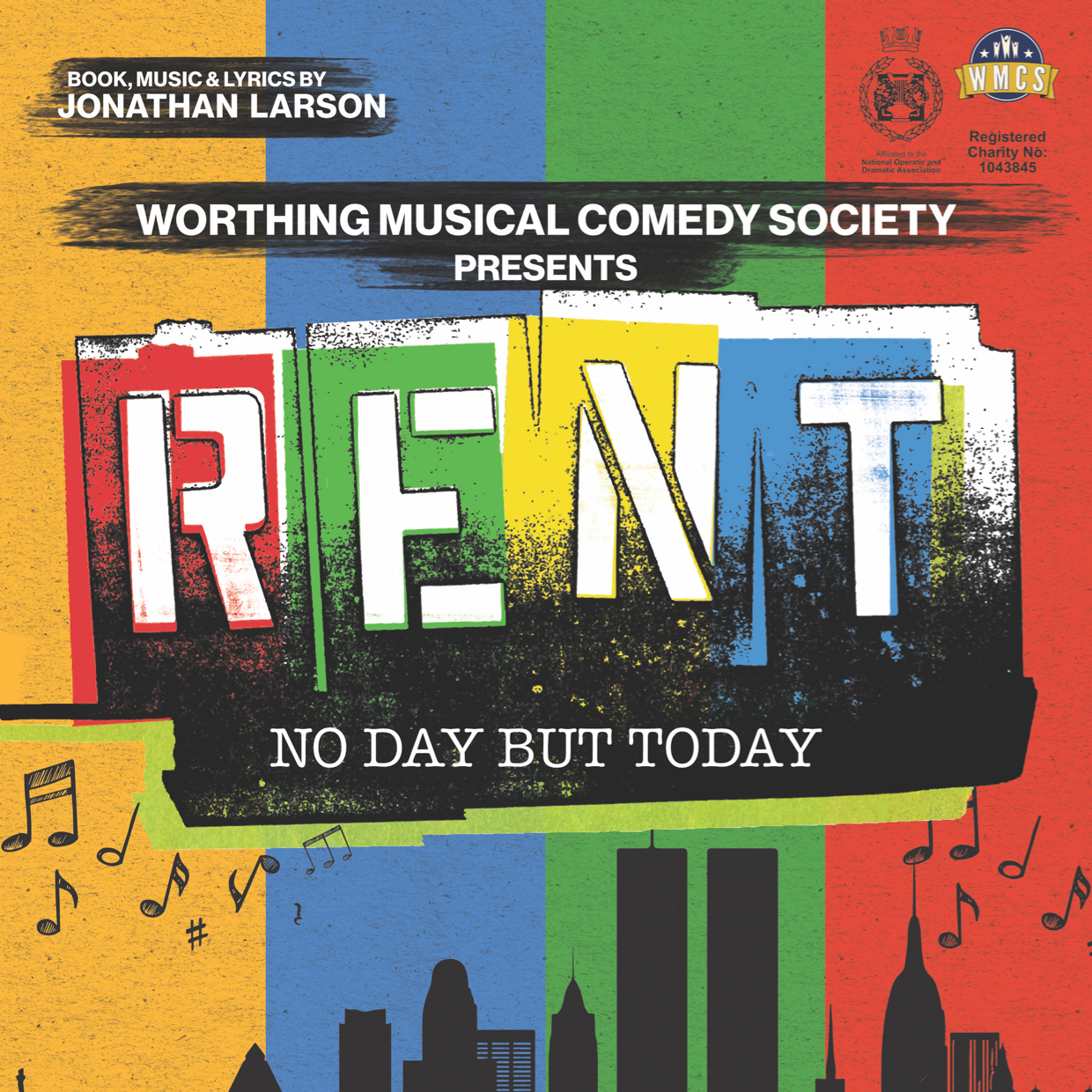 Poster for WMCS' October production of Rent
